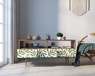 Консоль "Berber" с тремя ящиками принт 28 арт BB23/Print_28