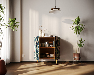 Комод "Berber" две дверки малый 35 принт арт BB38/Print_35