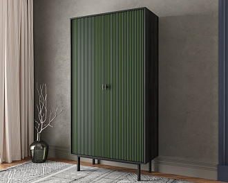 Шкаф двухдверный "Emerson" арт EM091/green/L