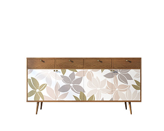 Комод "Berber" четыре дверки и четыре ящика 27 принт арт BB25/Print_27