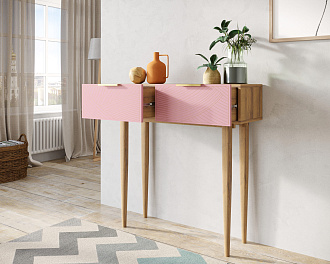 Консоль с двумя ящиками "Line" LN16/GR1/pink