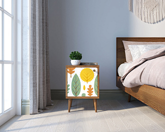 Тумбочка "Berber" с дверкой 30 принт арт BB21/Print_30