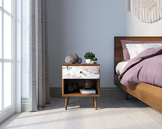 Тумбочка "Berber" с открытой полкой 31 принт арт BB33/Print_31