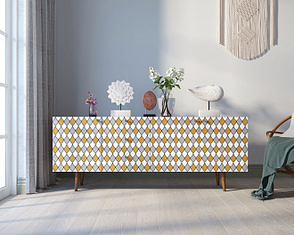 Комод "Berber" удлиненный принт 22 арт BB11/Print_22