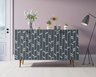 Комод "Berber" с двумя дверками и ящиками принт 18 арт BB17/Print_18
