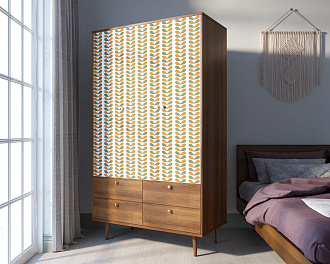 Шкаф трехстворчатый "Berber" принт 23 арт BB02/Print_23