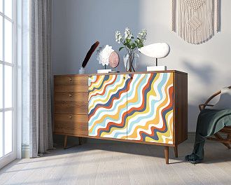 Комод "Berber" с двумя дверками и ящиками 21 принт арт BB05/Print_21