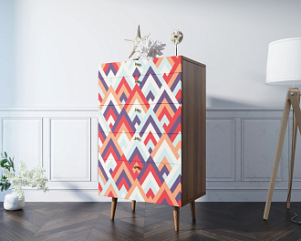 Комод высокий "Berber" принт 2 арт BB10/Print_02