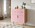 Большой комод с четырьмя ящиками и дверками "Line" LN17/GR1/pink