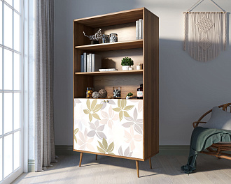 Стеллаж с дверками "Berber" принт 27 арт BB26/Print_27