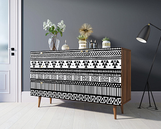Комод "Berber" с двумя дверками и ящиками принт 19 арт BB17/Print_19