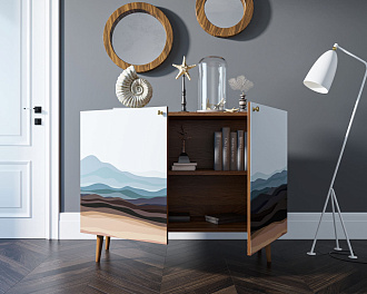 Комод "Berber" две дверки 11 принт арт BB04/Print_11