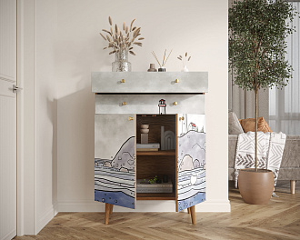 Комод "Berber" большой  арт BB12/Print_51