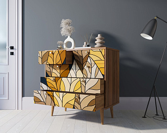 Комод "Berber" пять ящиков 08 принт арт BB36/Print_08