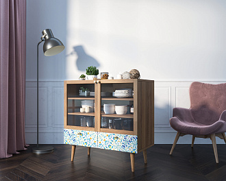Буфет низкий "Berber" принт 46 арт BB47/Print_46