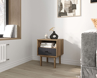 Тумбочка с нижним ящиком "Emerson" арт EM17/7024/L