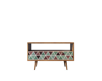 Консоль "Berber" с двумя ящиками принт 26 арт BB22/Print_26