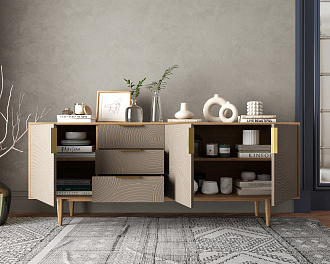 Комод "Line" удлиненный R25/beige