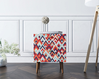 Тумбочка "Berber" с двумя ящиками 2 принт арт BB03/Print_02