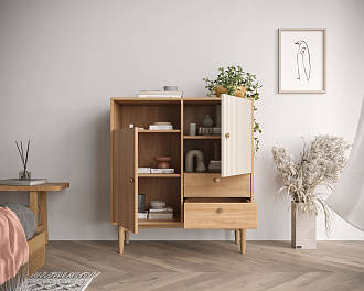 Комод Bubble Solid с двумя дверками и двумя ящиками арт BBL06S