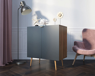 Комод "Berber" две дверки малый 33 принт арт BB38/Print_33