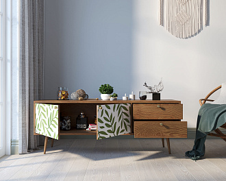 Комод "Berber" два ящика и две дверки 28 принт арт BB27/Print_28