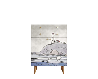 Комод "Berber" большой  арт BB12/Print_51