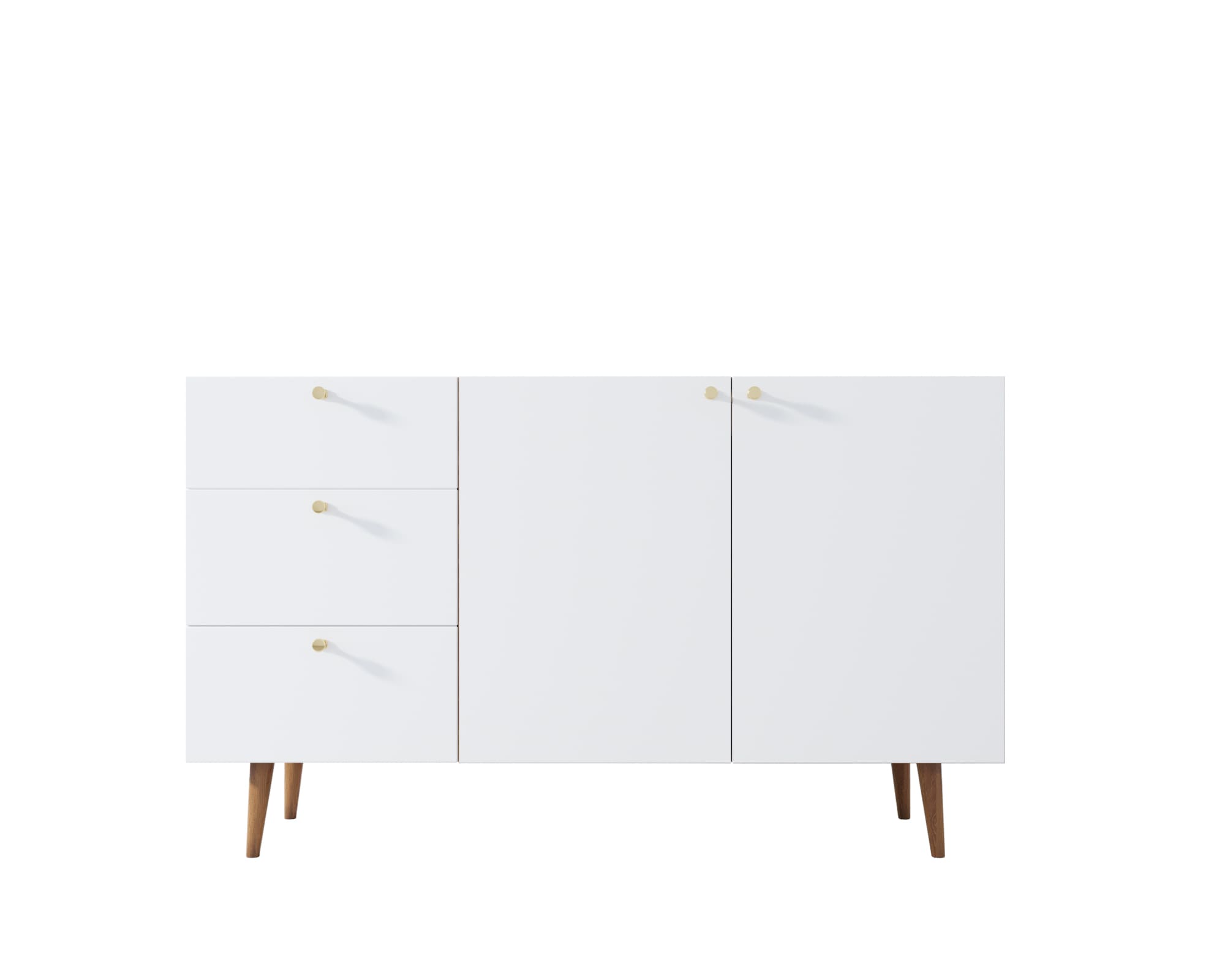 Комод с тремя ящиками и дверками