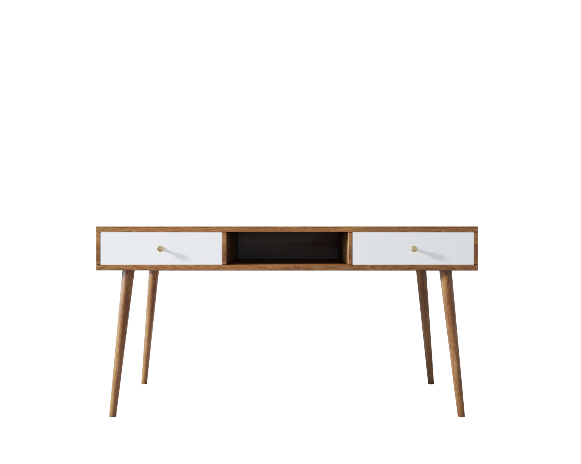 Стол письменный с двумя ящиками и нишей